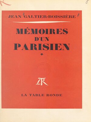 cover image of Mémoires d'un Parisien (1)